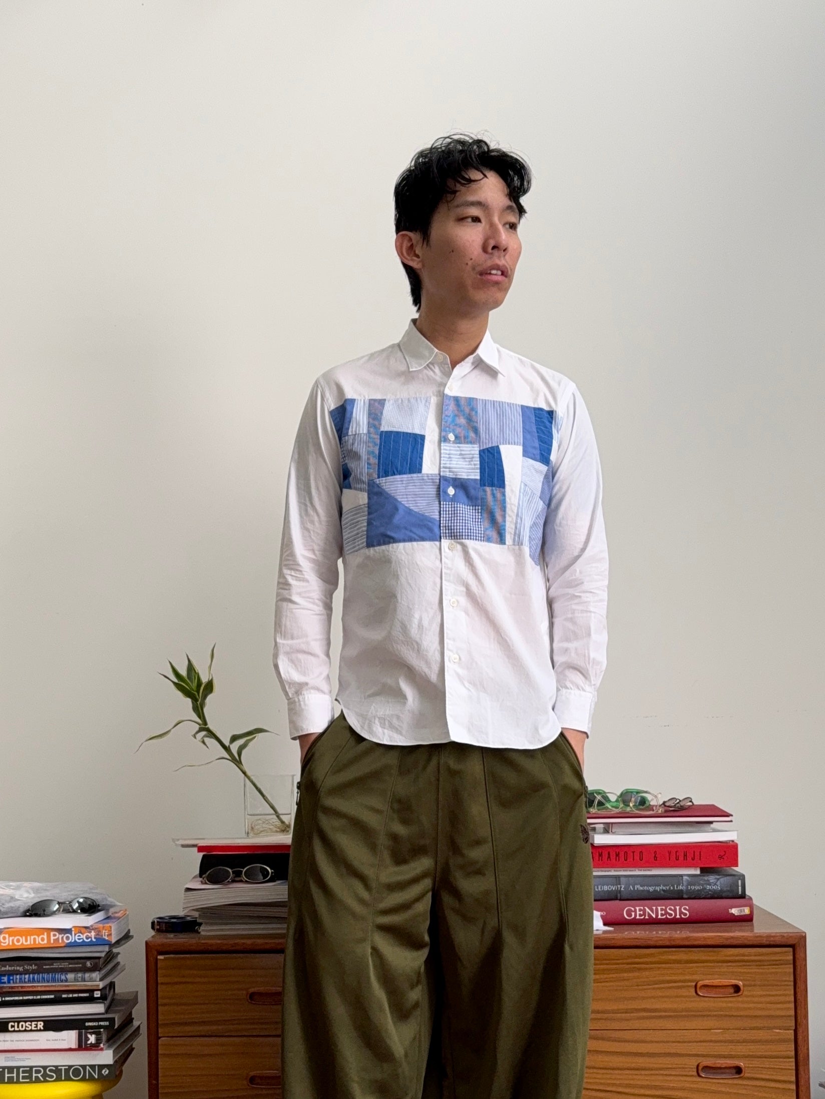 Comme des Garcons Homme Patchwork Cut-and-sew Shirt