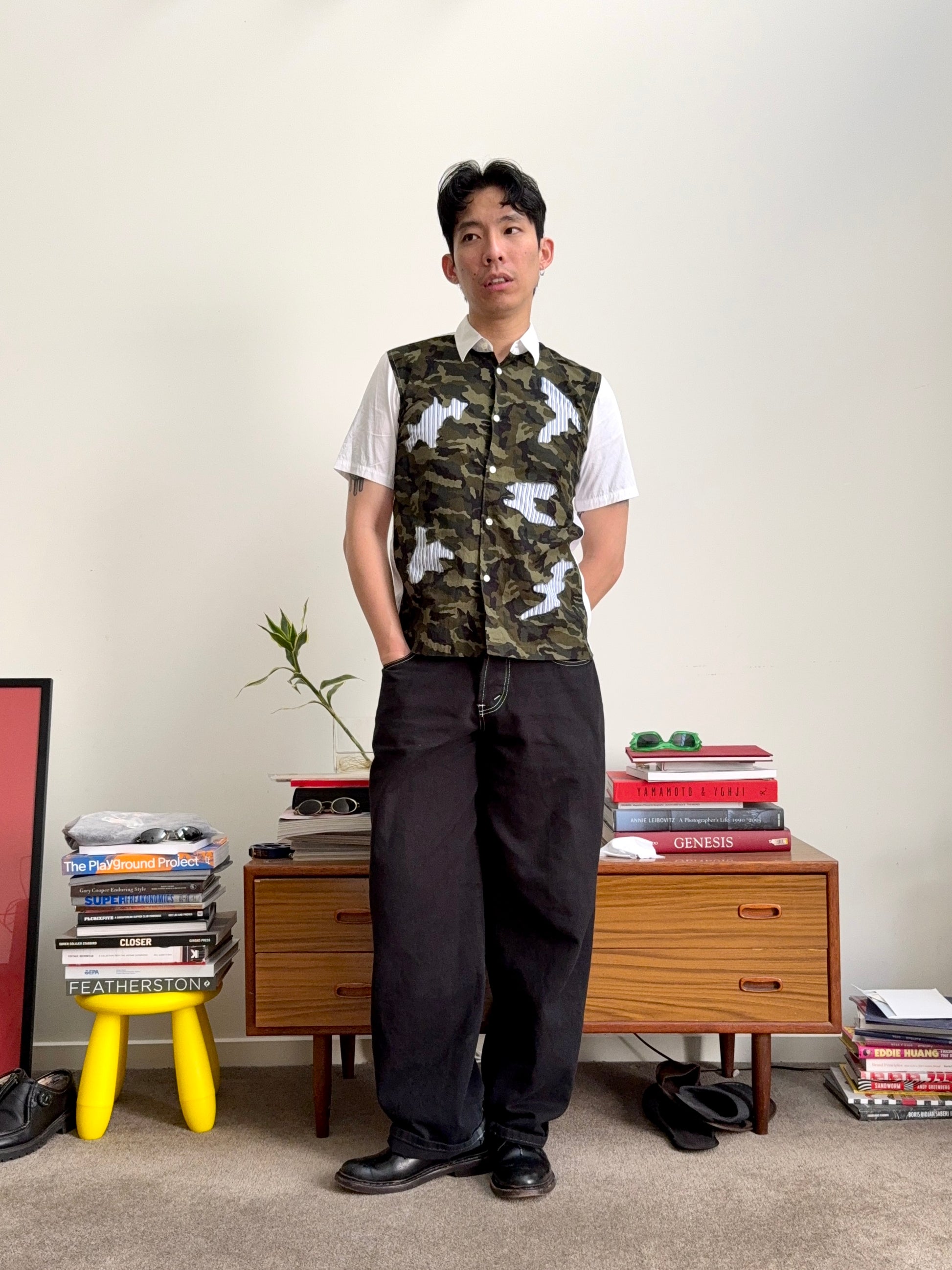 Comme des Garcons SHIRT Camo Patchwork Shirt
