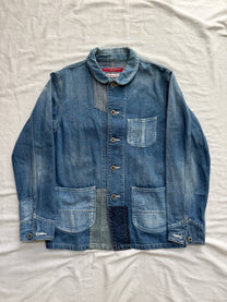 FDMTL Sashiko Faded Chore Coat