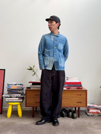 FDMTL Sashiko Faded Chore Coat
