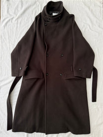 Ryo Takashima Double Breasted Wool Trench Coat