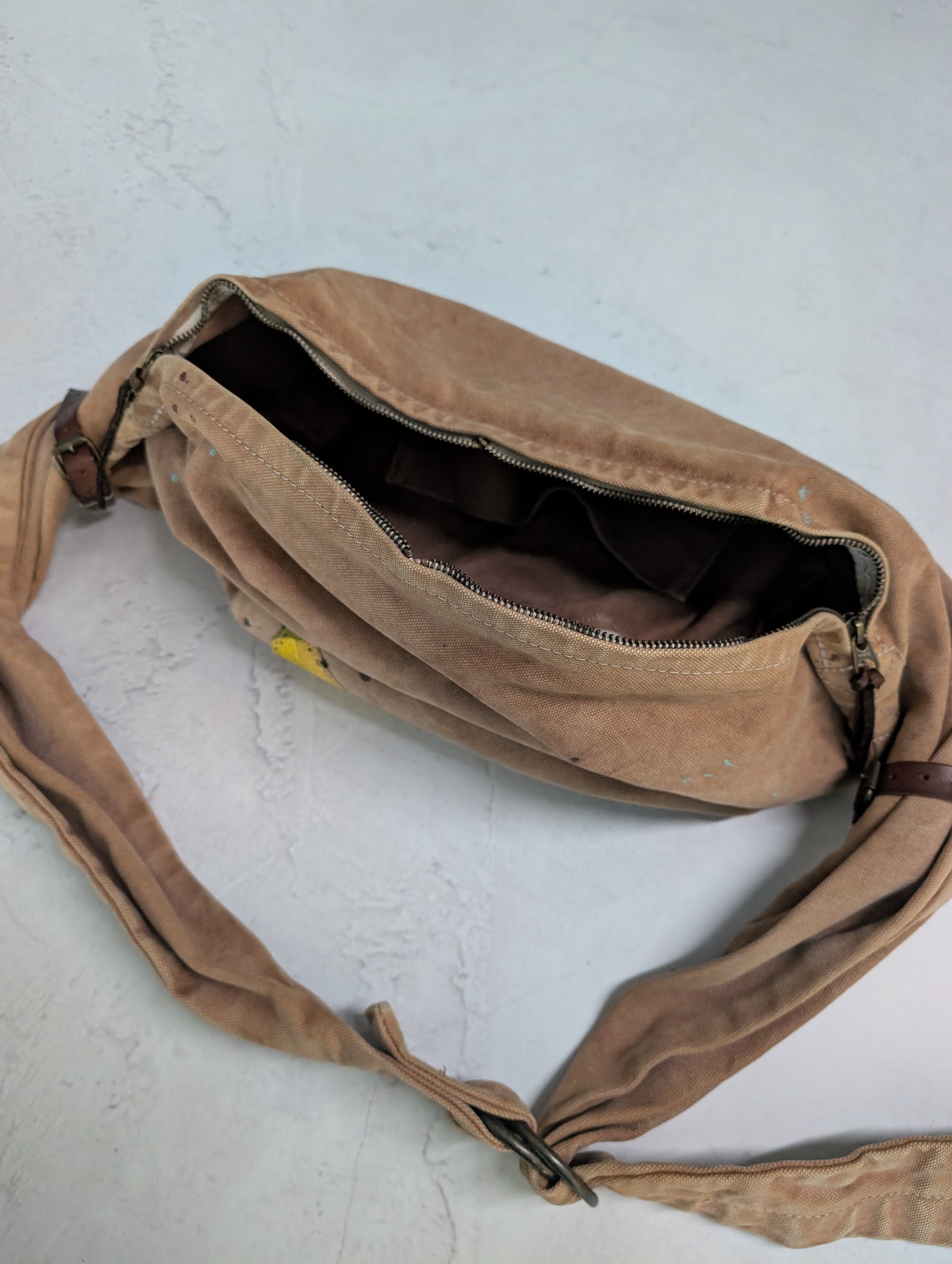 Kapital Kountry Canvas Banana Appliqué Snufkin Shoulder Bag