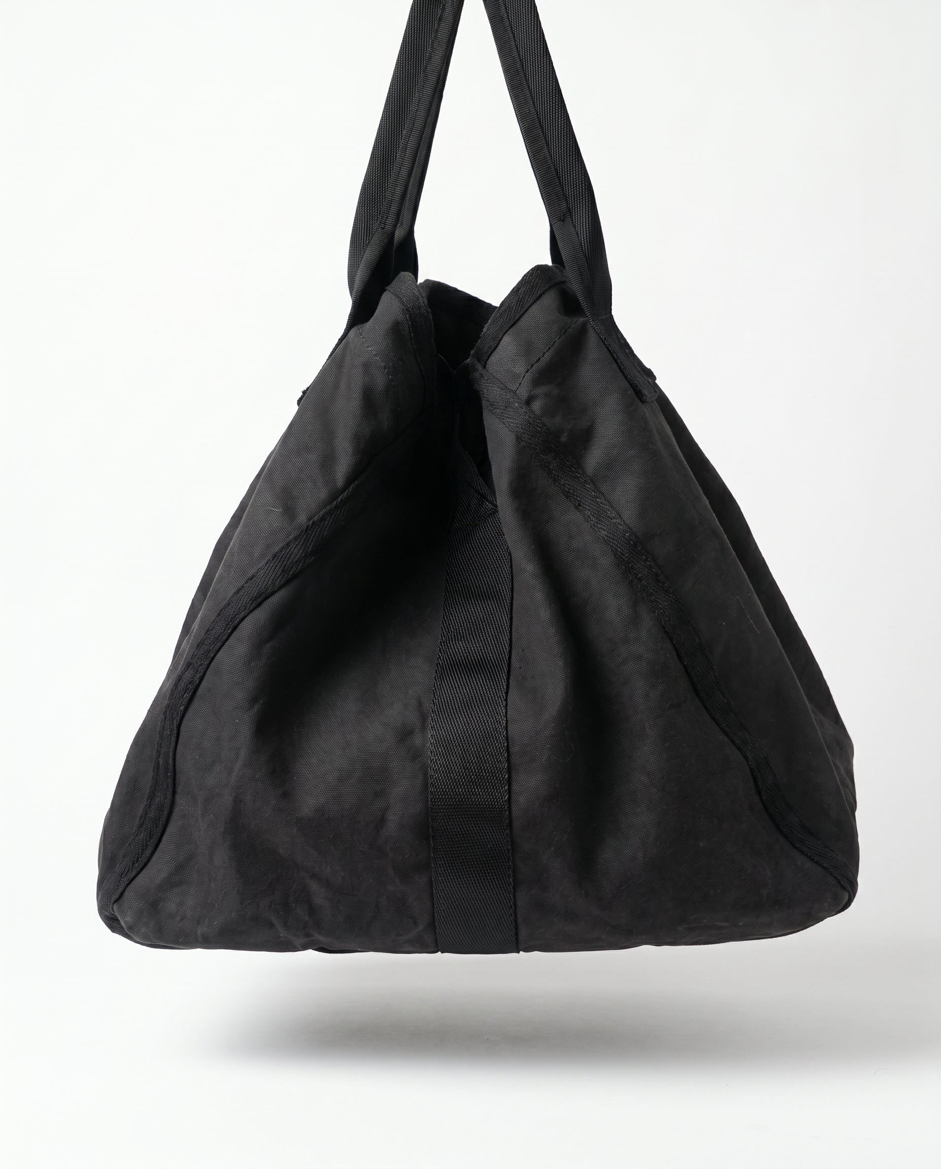 Comme des Garcons Logo Cotton Canvas Travel Duffle Bag 1990's