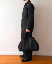 Comme des Garcons Logo Cotton Canvas Travel Duffle Bag 1990's