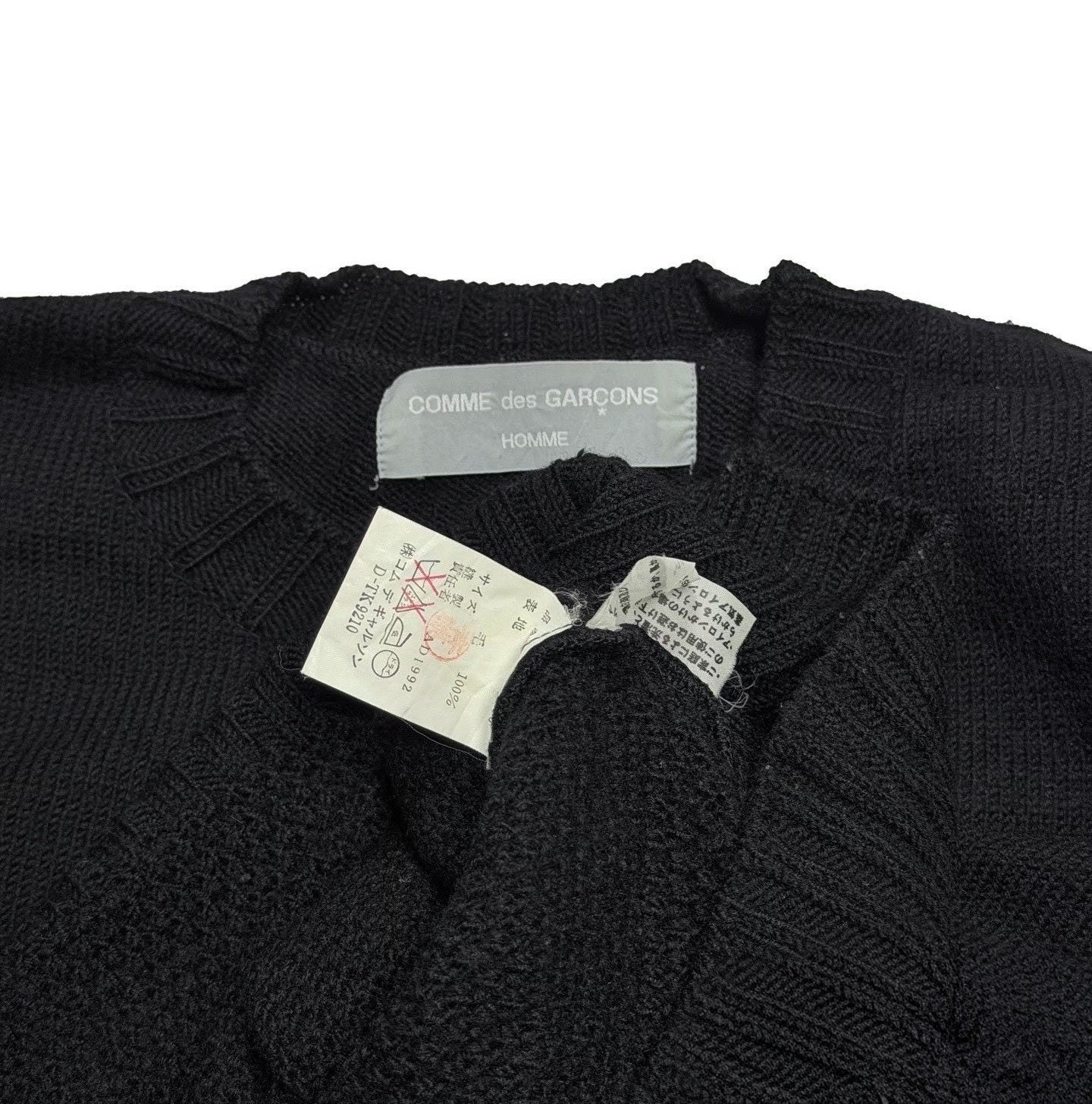 Comme des Garçons Homme AD1992 Tanaka Knit Sweater