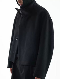 Common Divisor Enoch Asymmetrical Wool-Blend Jacket