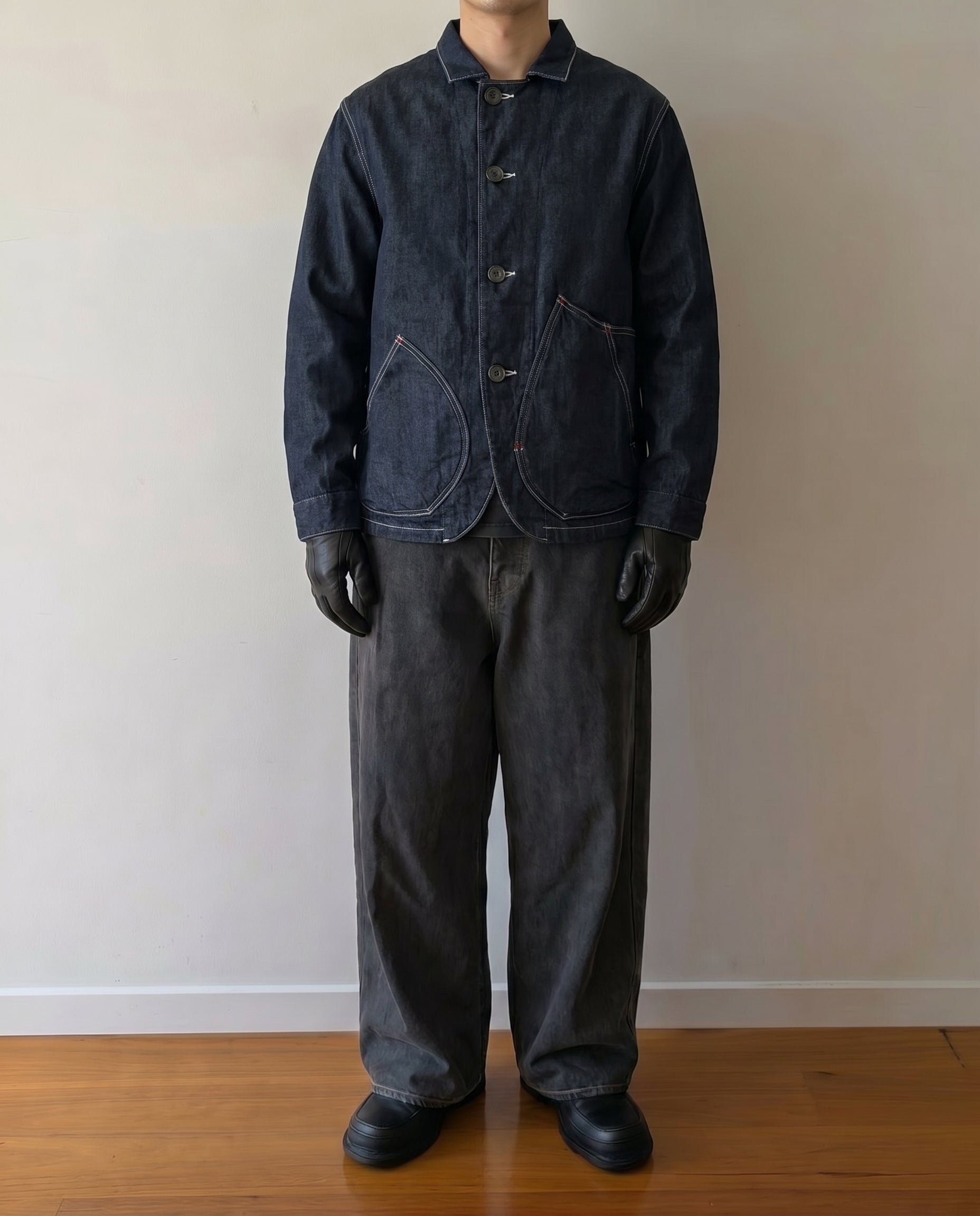 Kapital Ringoman Contrast Stitch Denim Jacket