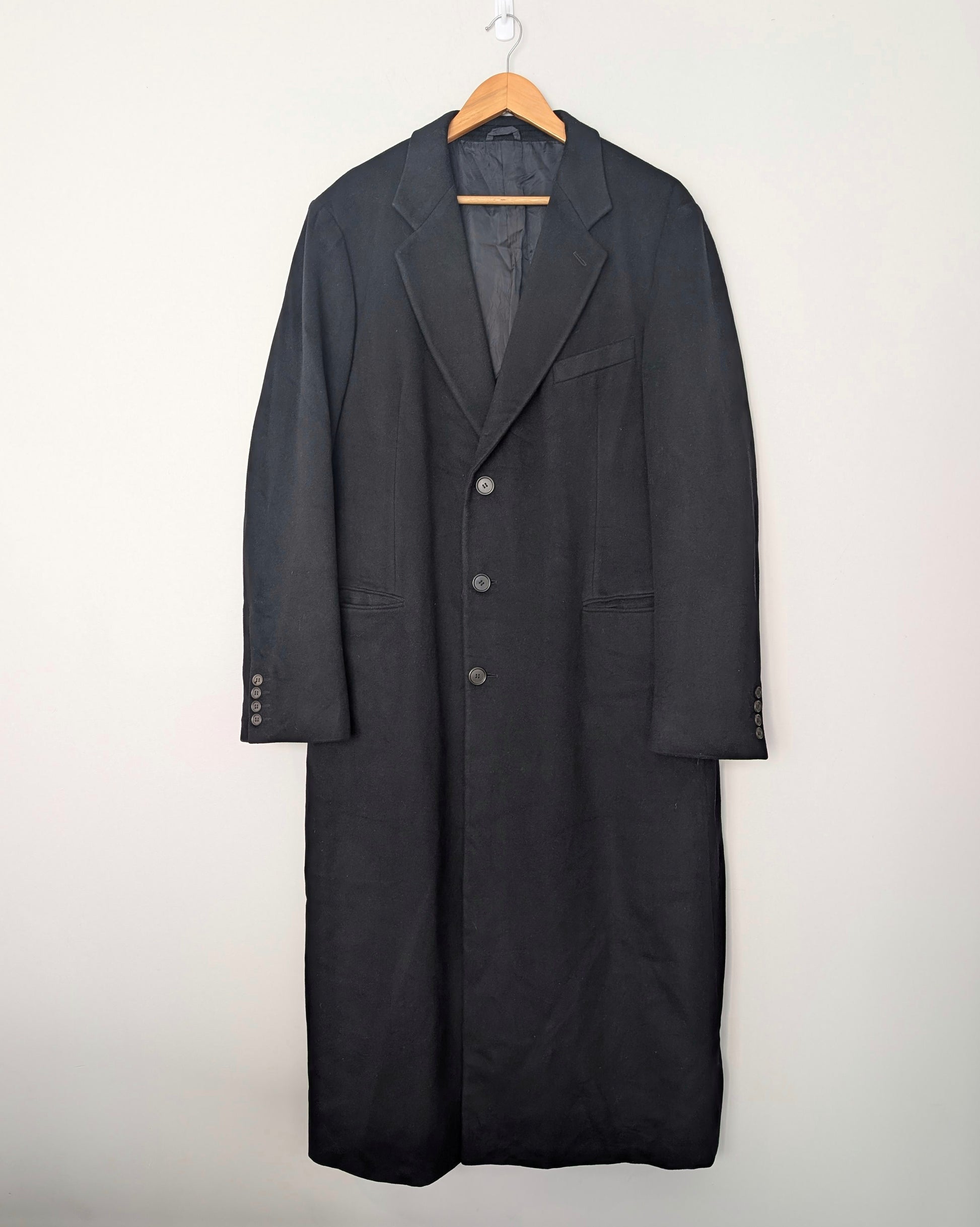 Giorgio Armani Vintage Borgo 21 Cashmere Wool Long Overcoat