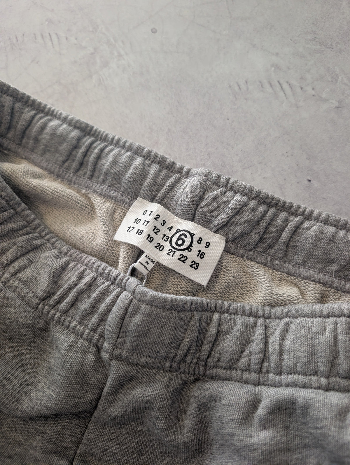 MM6 Maison Margiela Multi-Patch Wide-Leg Grey Sweatpants
