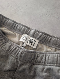 MM6 Maison Margiela Multi-Patch Wide-Leg Grey Sweatpants