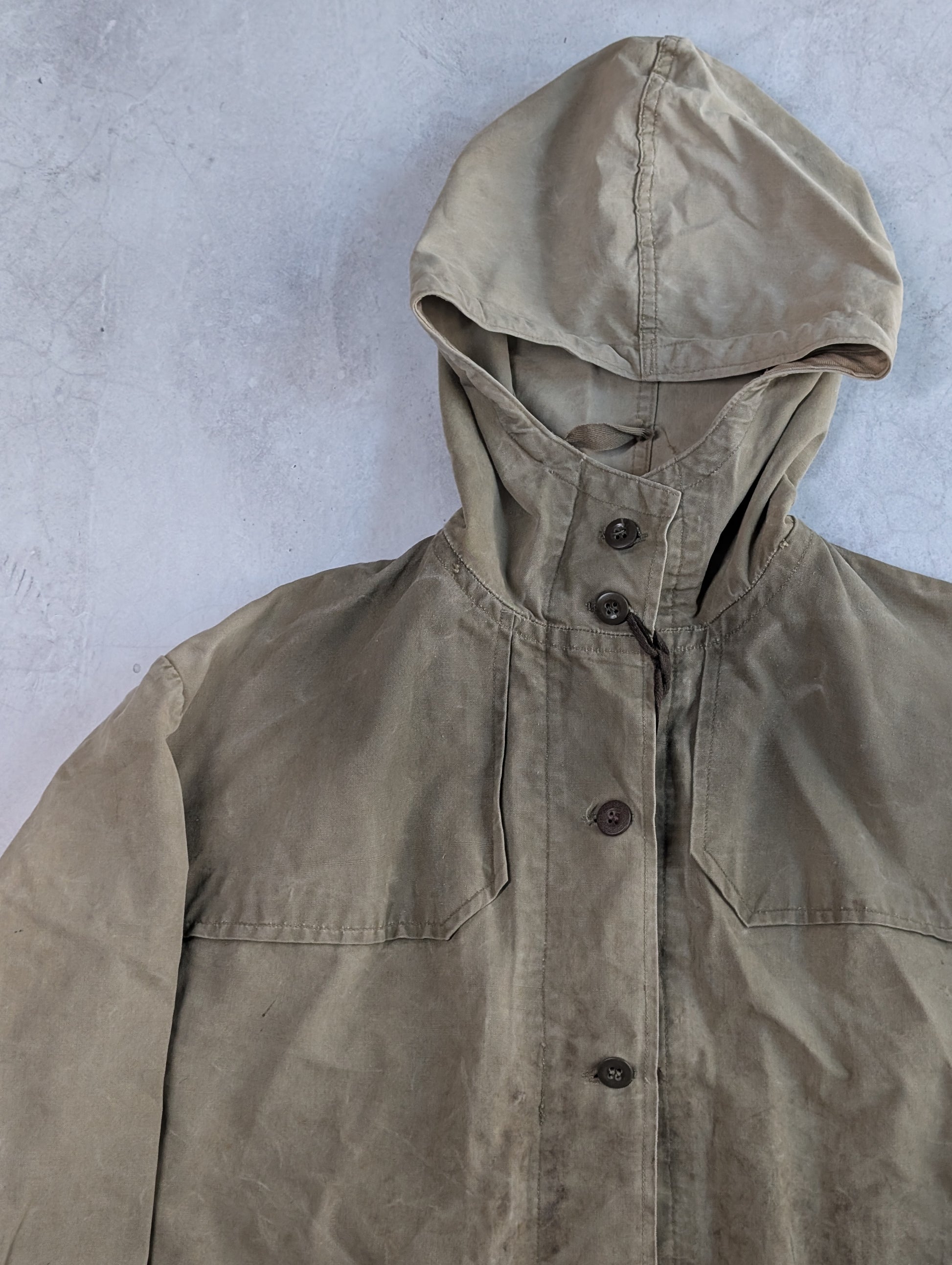 Vintage 1960s French Military Alpine Smock Jacket