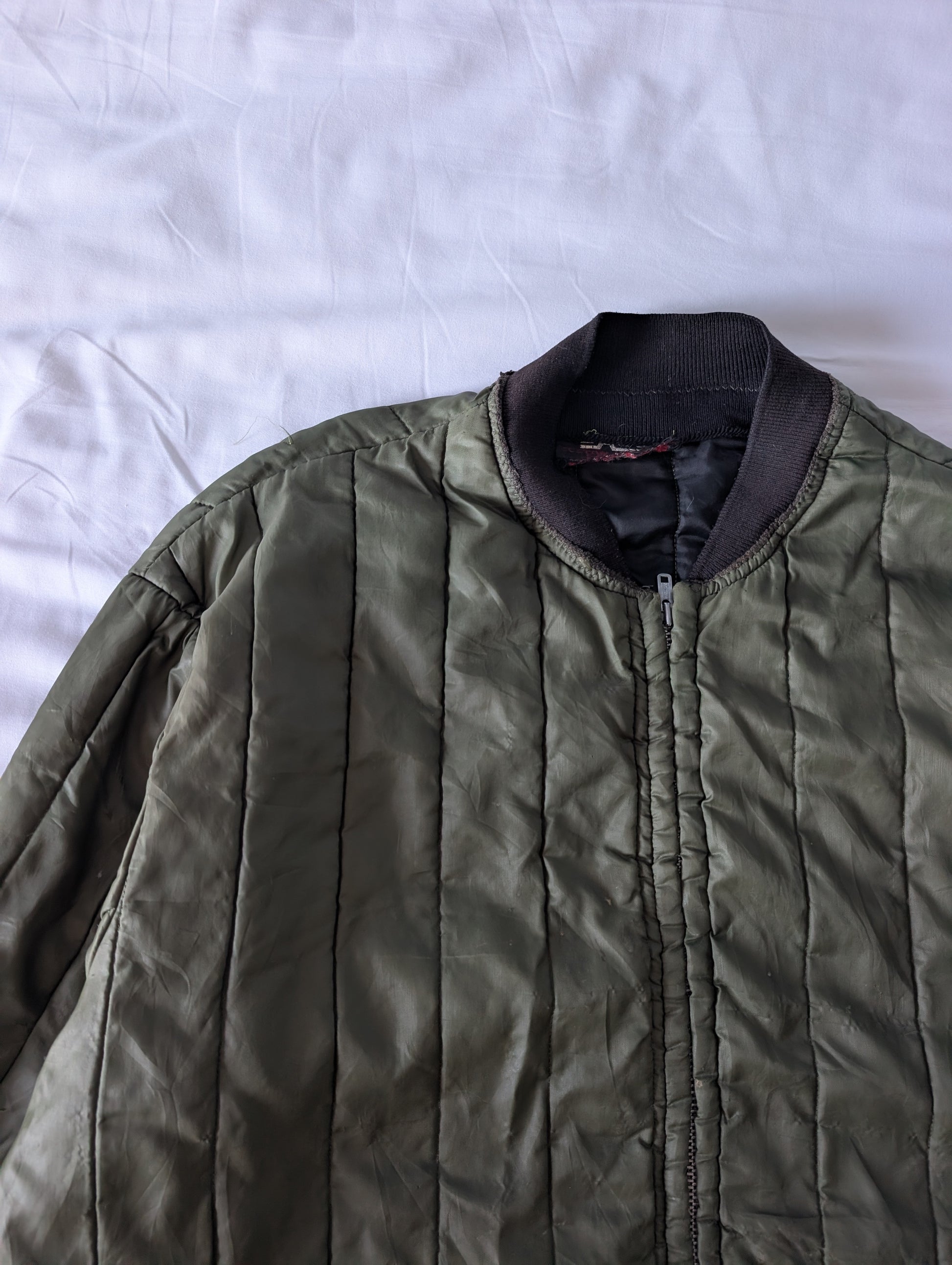 Vintage 1970s Military Padded Liner Jacket