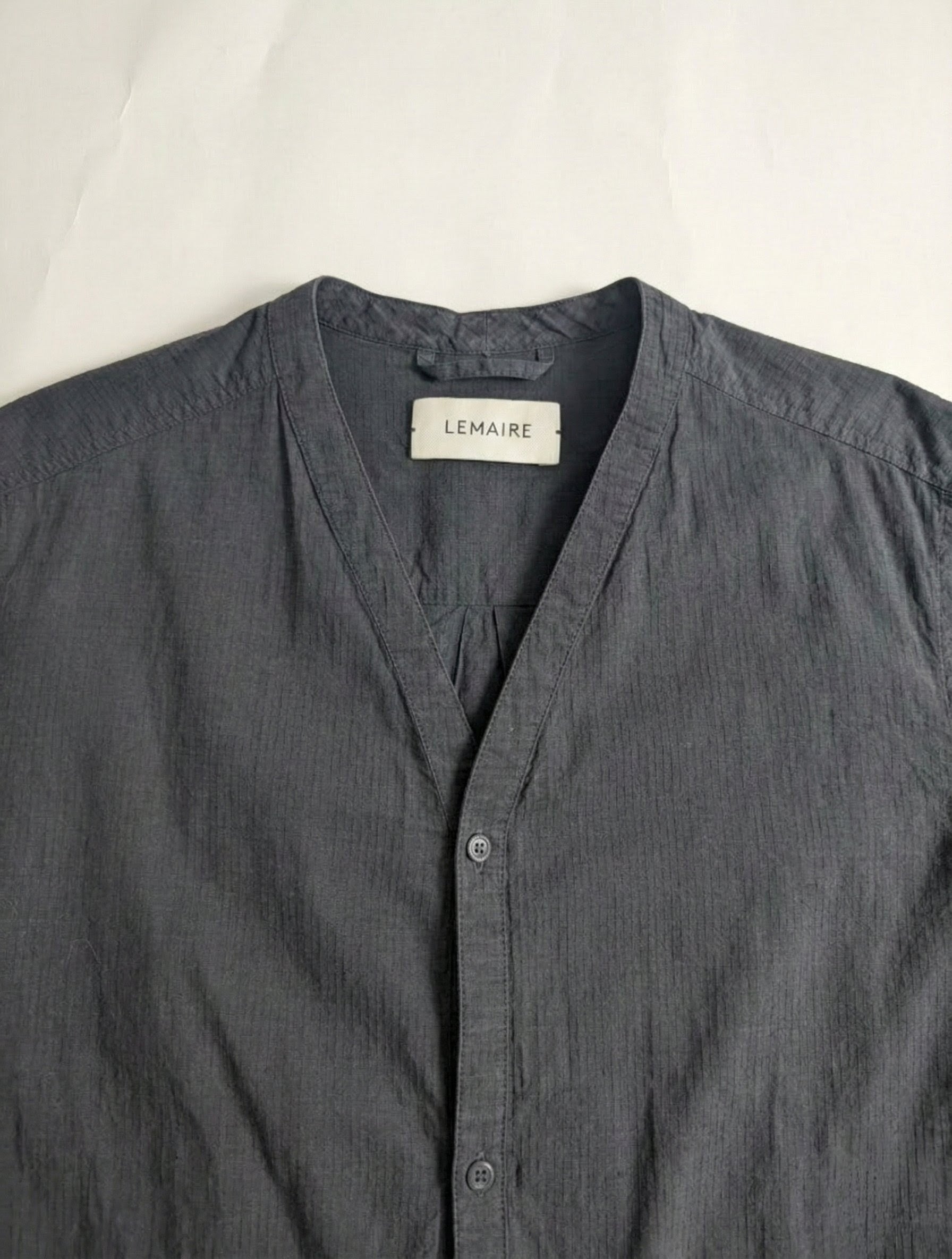 Lemaire Collarless Shirt