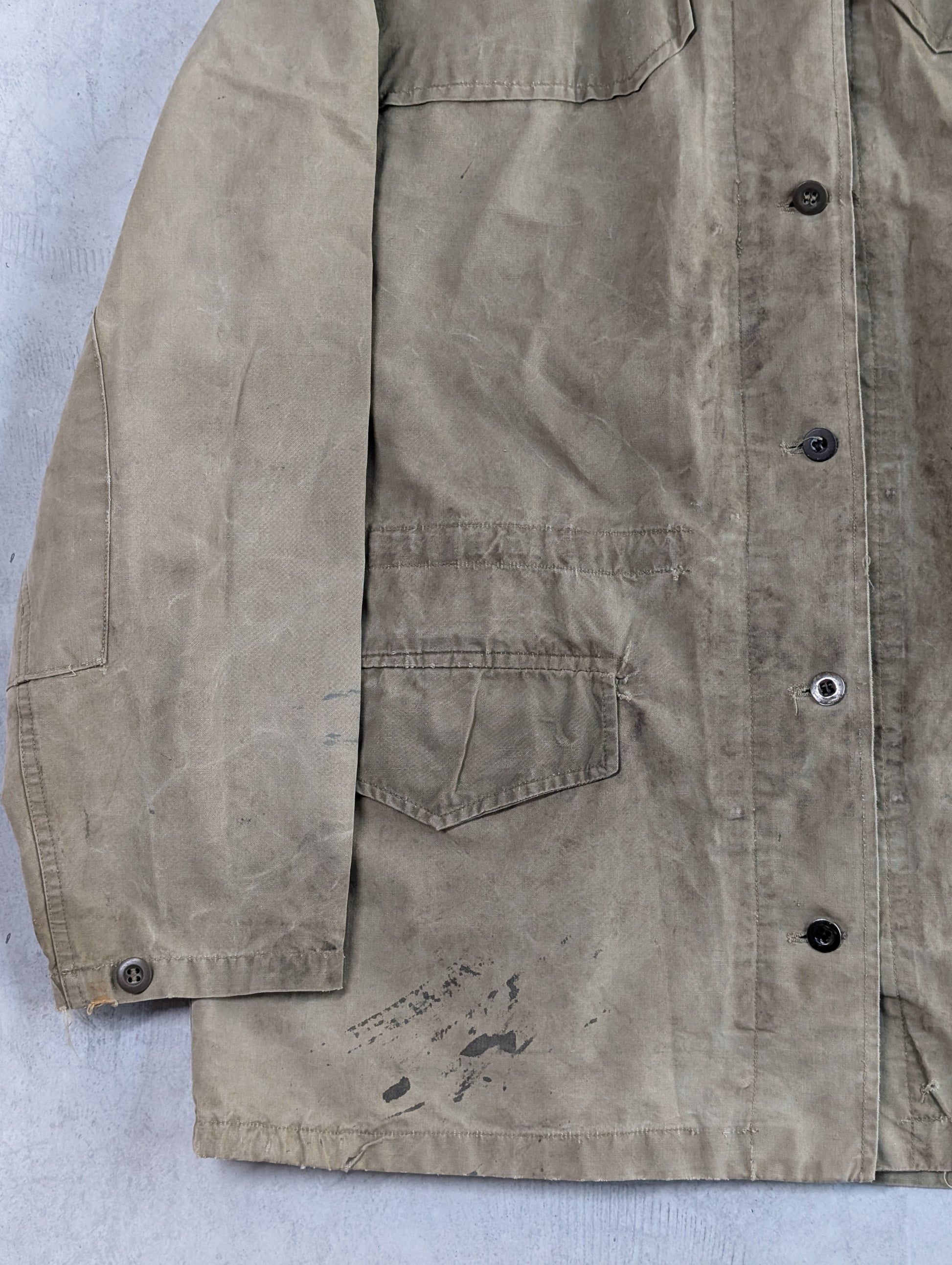 Vintage 1960s French Military Alpine Smock Jacket