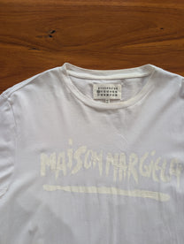 Margiela Paint Brushed Logo Tee SS2016