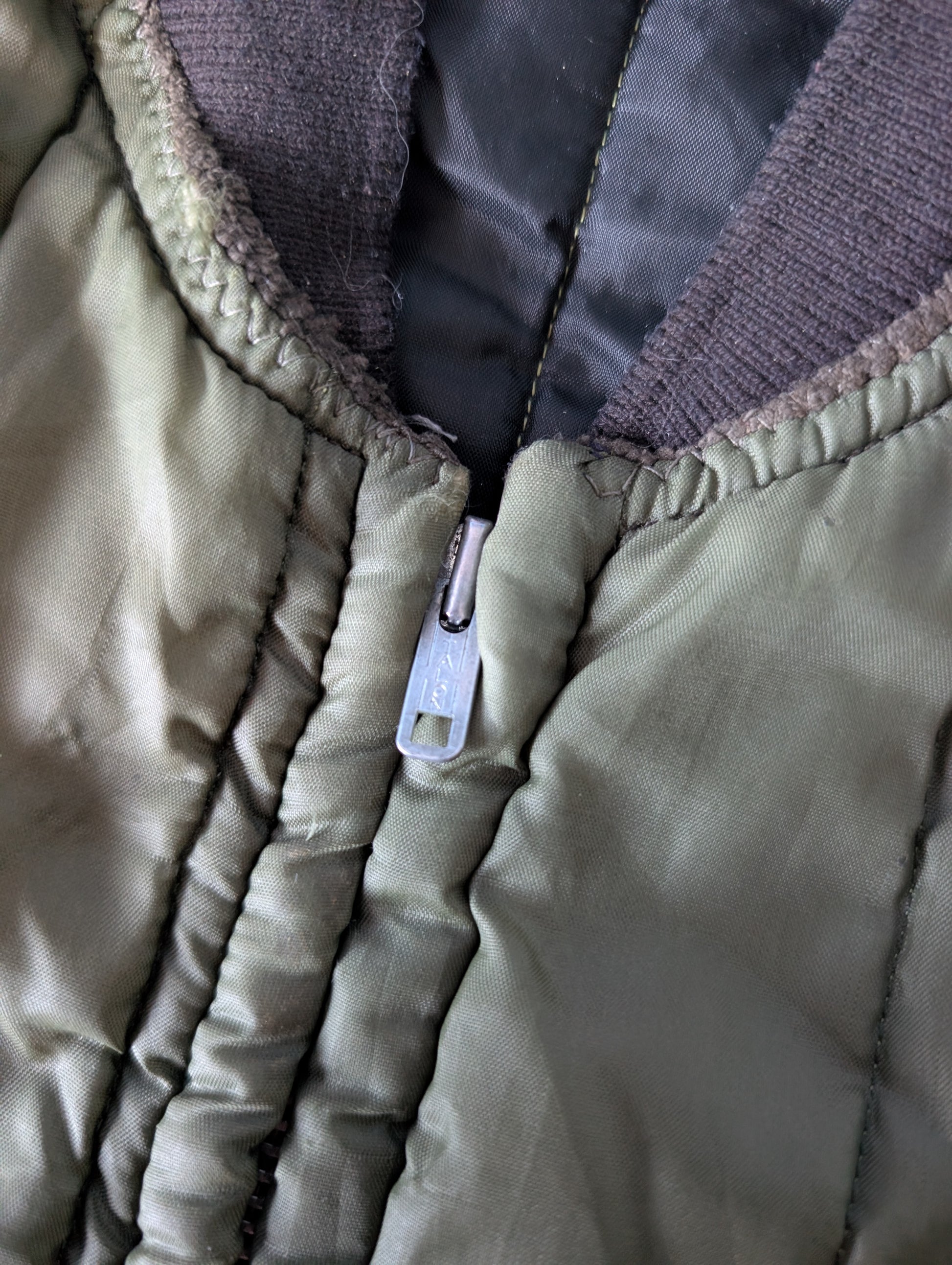 Vintage 1970s Military Padded Liner Jacket