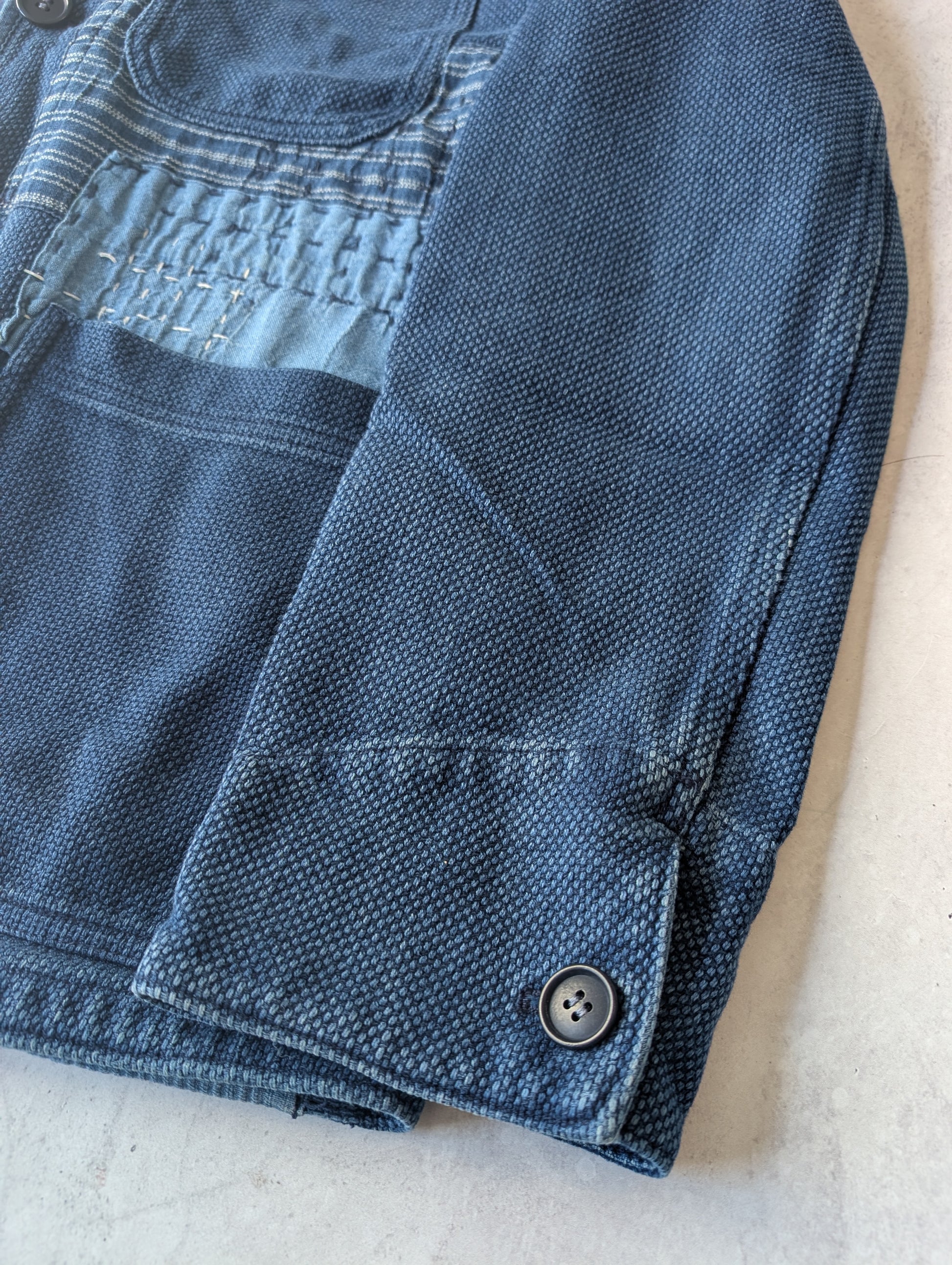 Blue Blue Japan Indigo Sashiko Patchwork Jacket