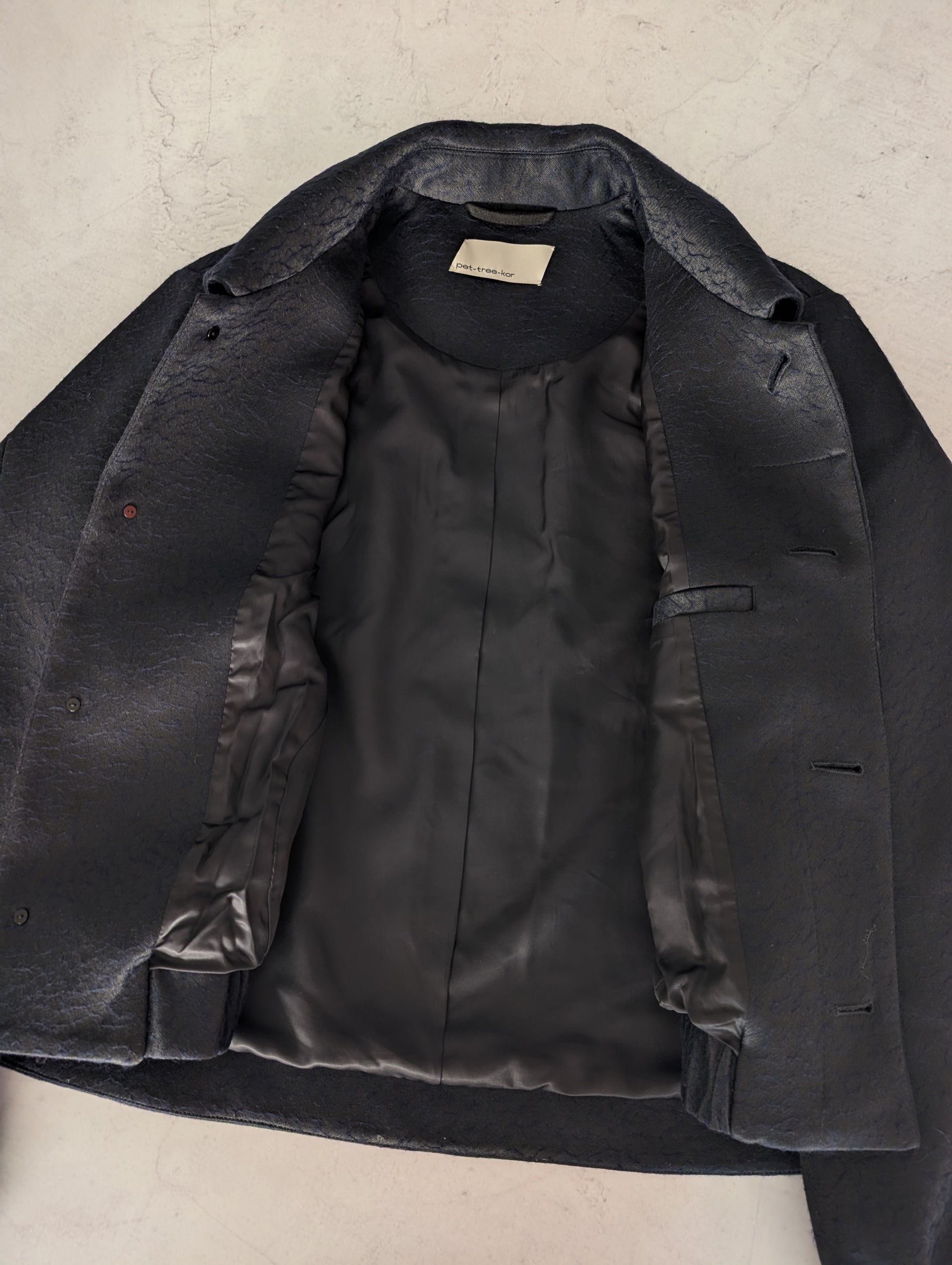 PET-TREE-KOR SS24 Helicteres Isora Textured Wool-Blend Blouson Jacket
