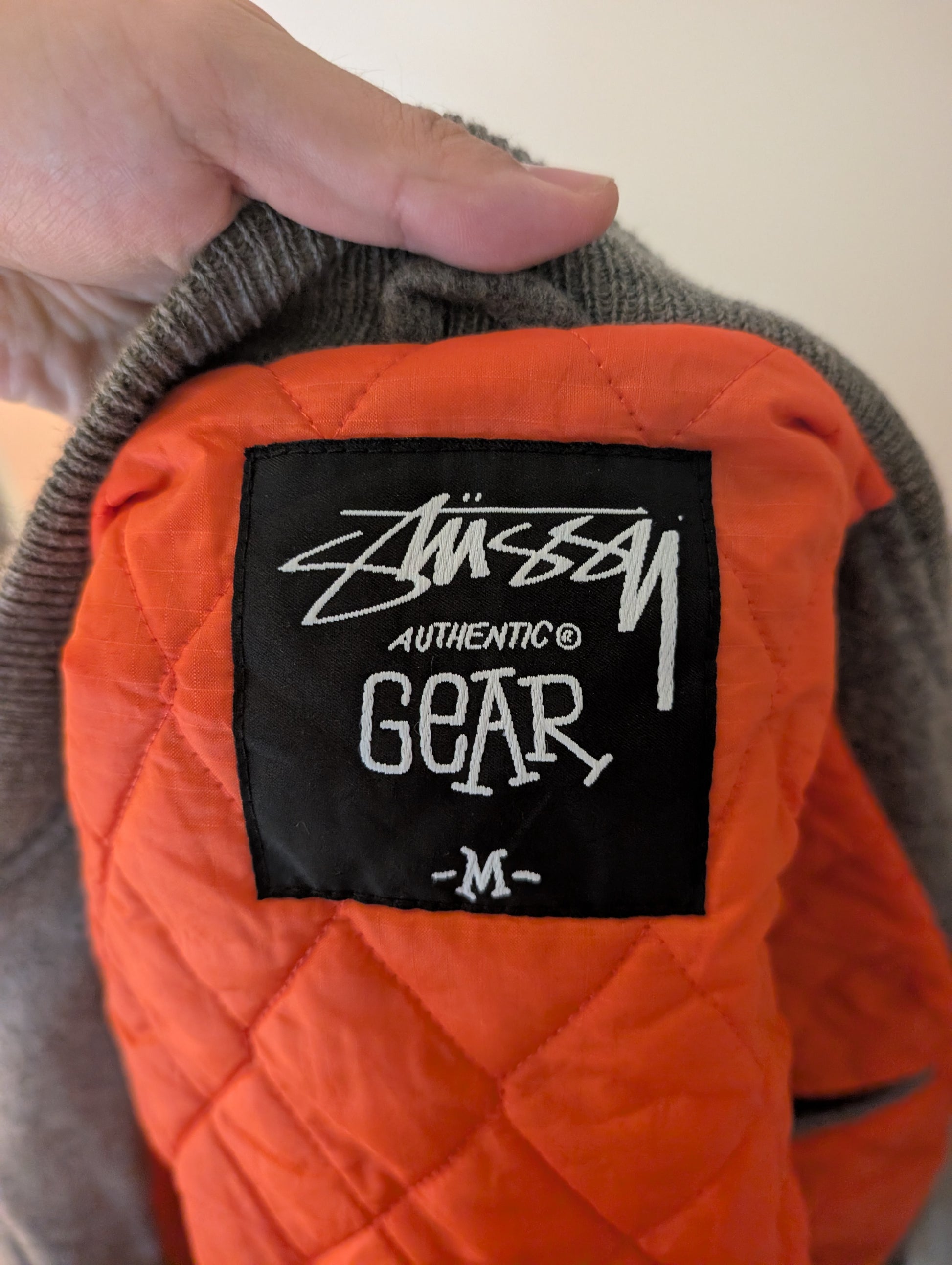 Stussy Wool Chenille Patch Bomber Jacket 90's