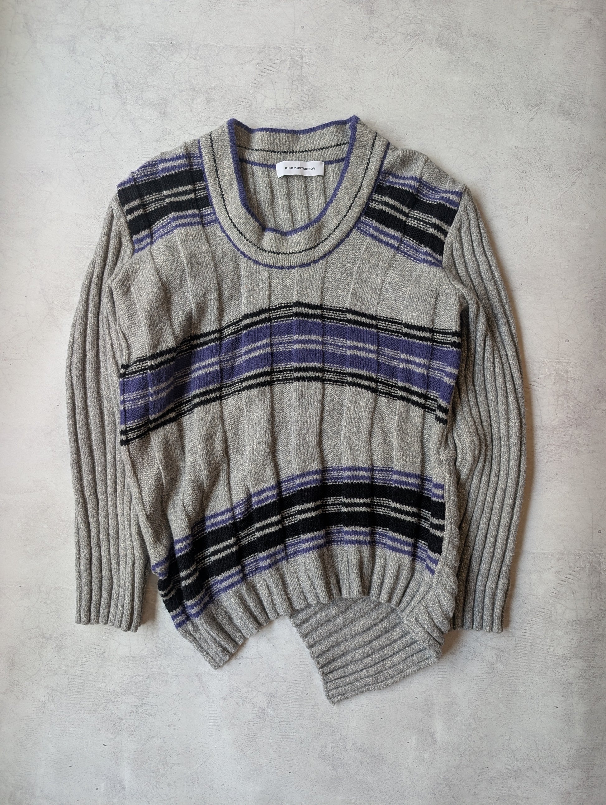 Kiko Kostadinov Brutus Jumper Grey Melange Aura