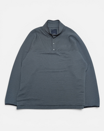 Meanswhile Ribbed High-Neck Snap Pullover