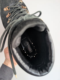 Guidi 19 Black Reverse Leather Hiking Boots