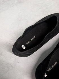 Issey Miyake Archival Black Suede Slip-On Shoes