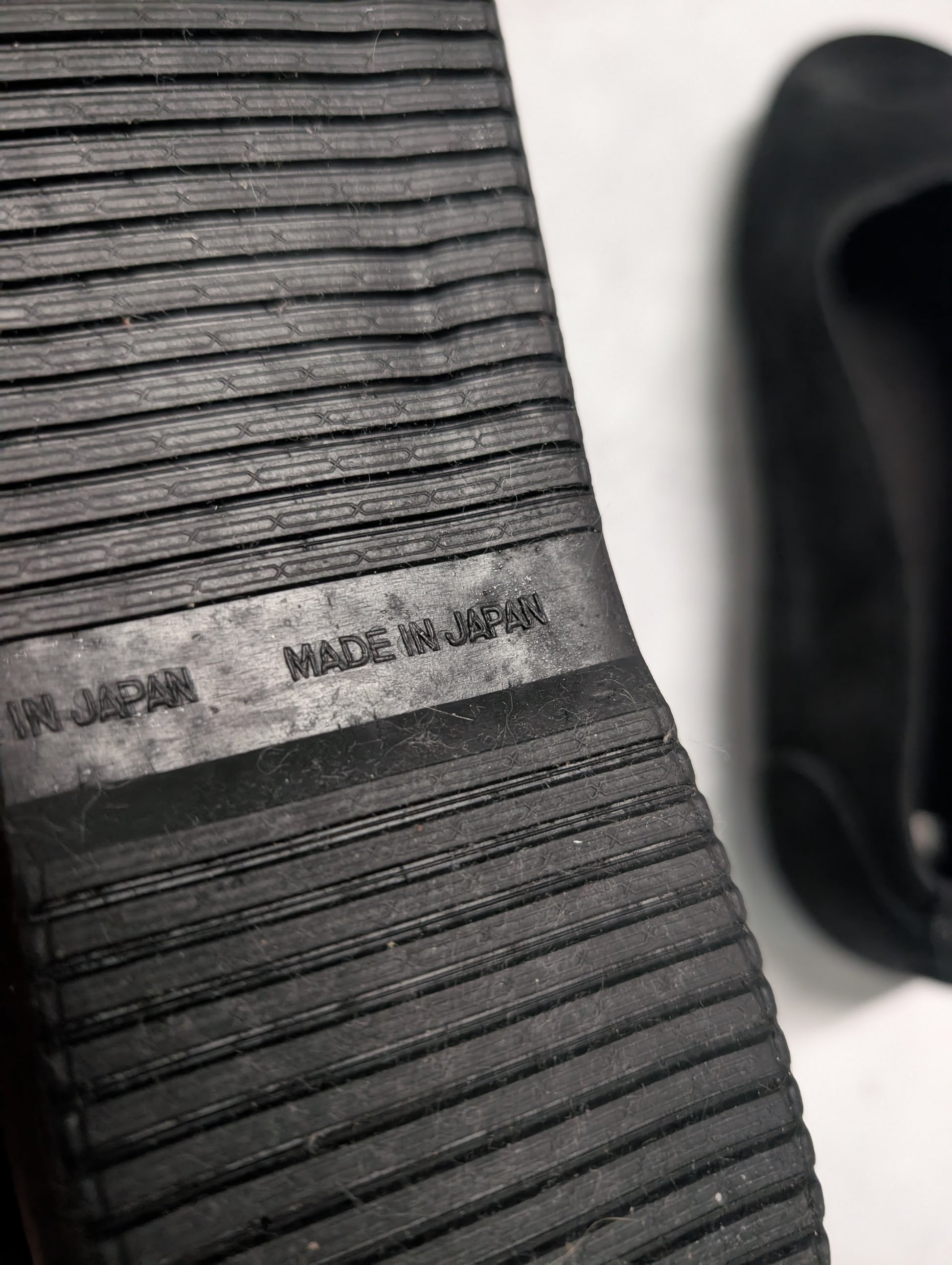 Issey Miyake Archival Black Suede Slip-On Shoes