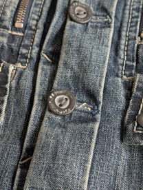 Marithé François Girbaud Washed Denim Trucker Jacket