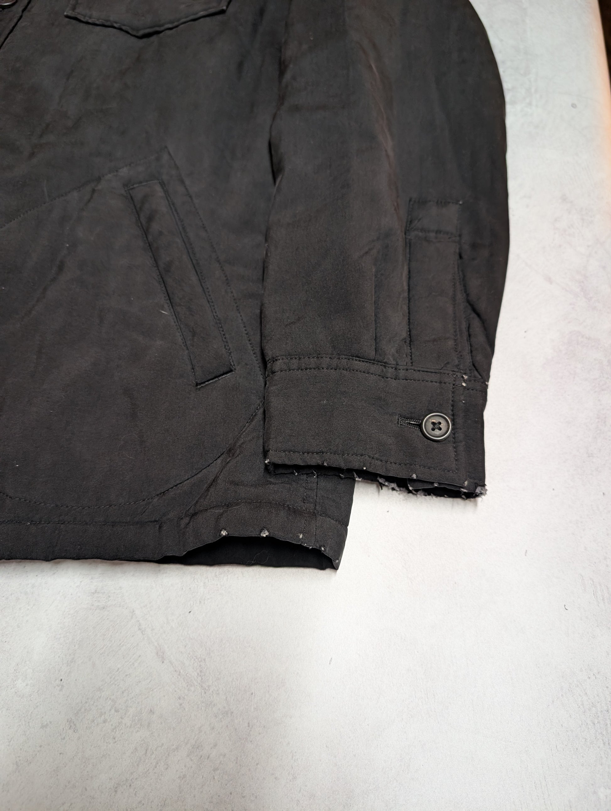 Y's for Men Padded Washed Overshirt