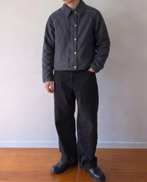 90's Armani Jeans Stone Washed Linen Blouson Jacket