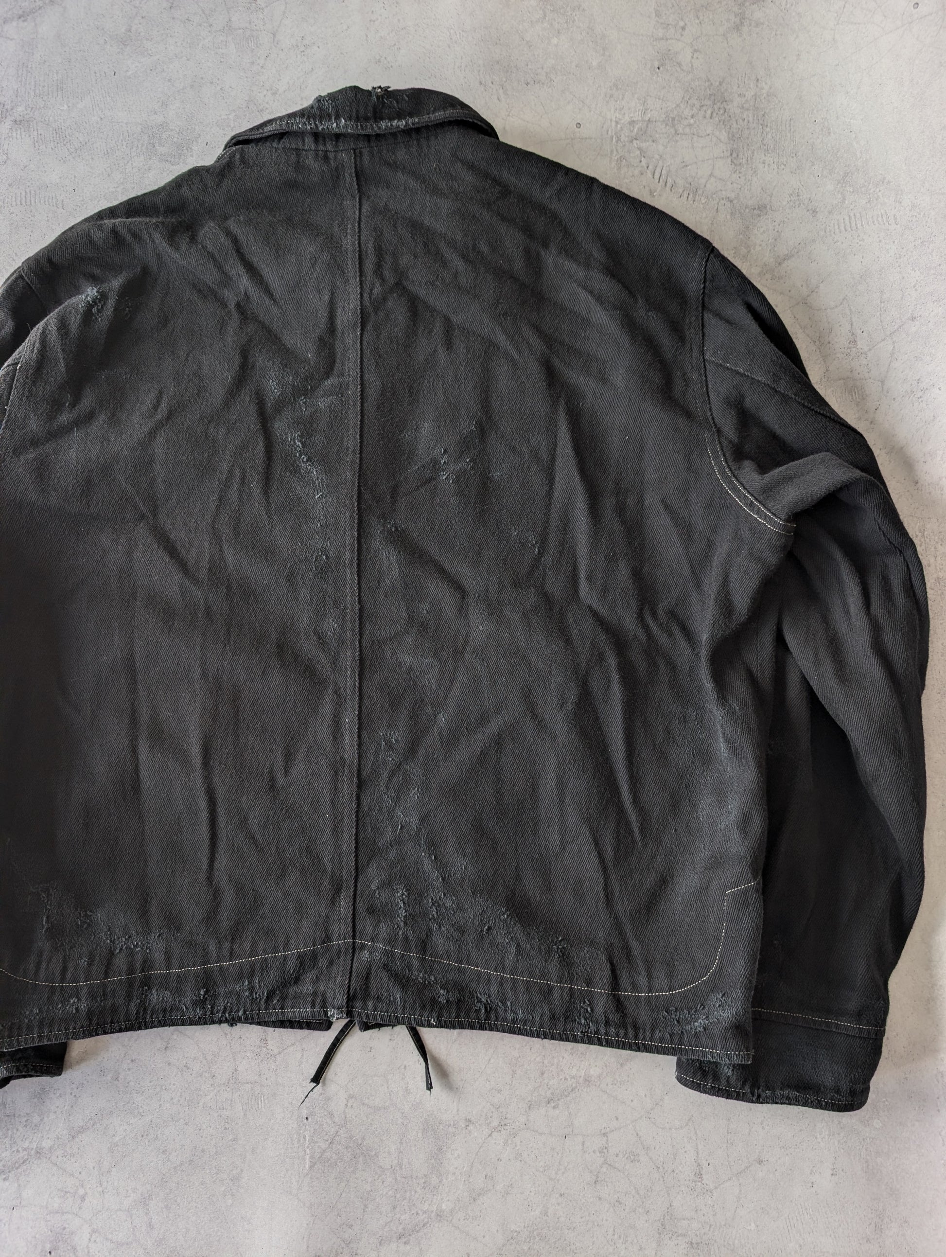 Troubled Waters Distressed Cotton Blouson