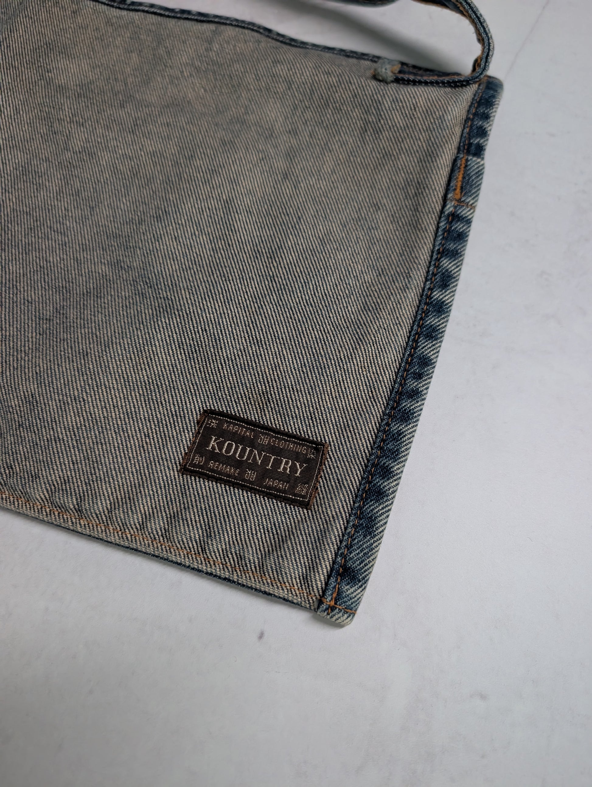 Kapital Kountry 'Em Daily &amp; Laundry' Printed Denim Utility Apron Bag