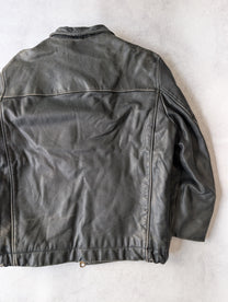 Vintage 1980s French Air Force Leather Pilot Jacket