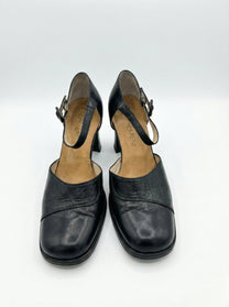 Vintage Yves Saint Laurent Square-Toe Block Heels