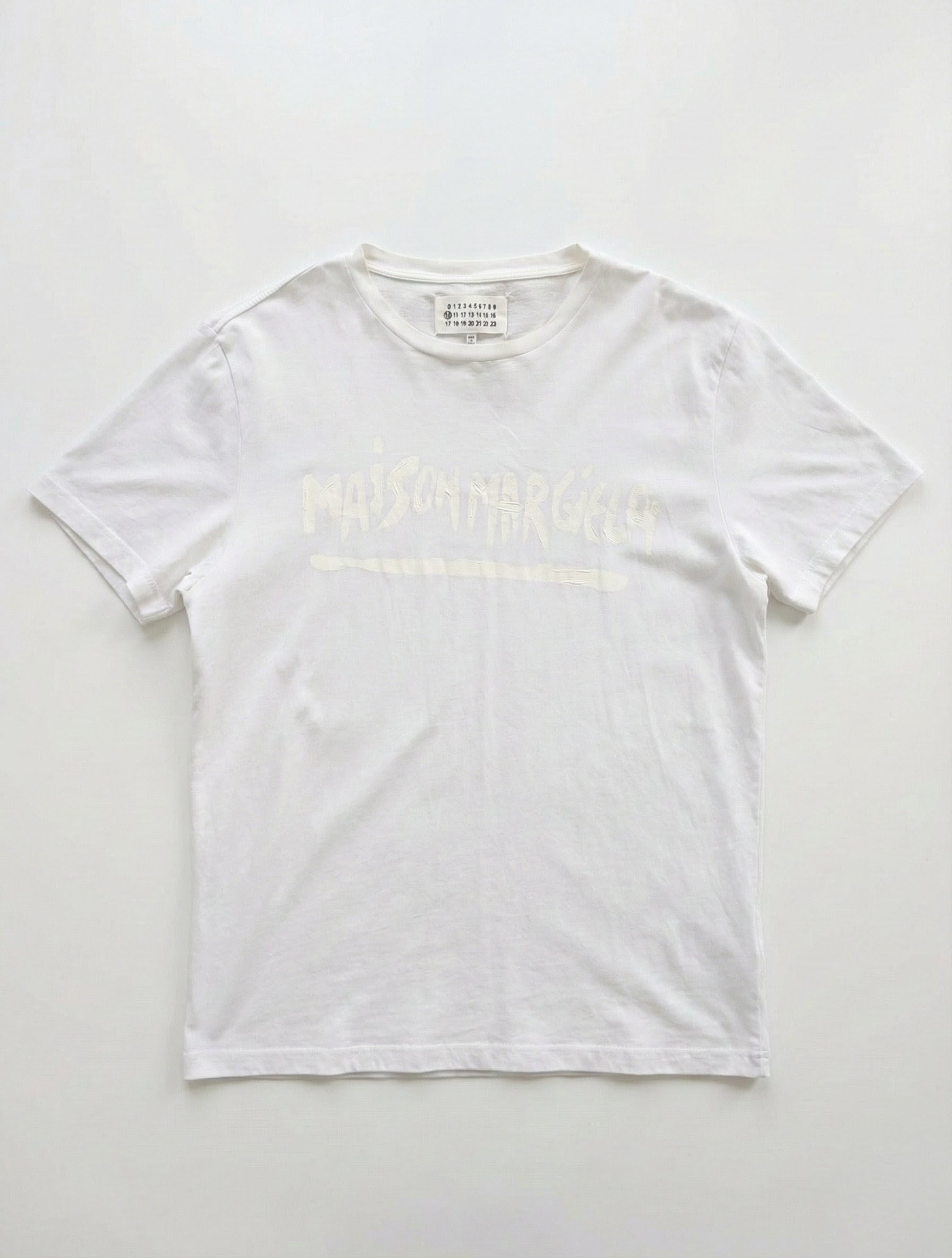 Margiela Paint Brushed Logo Tee SS2016