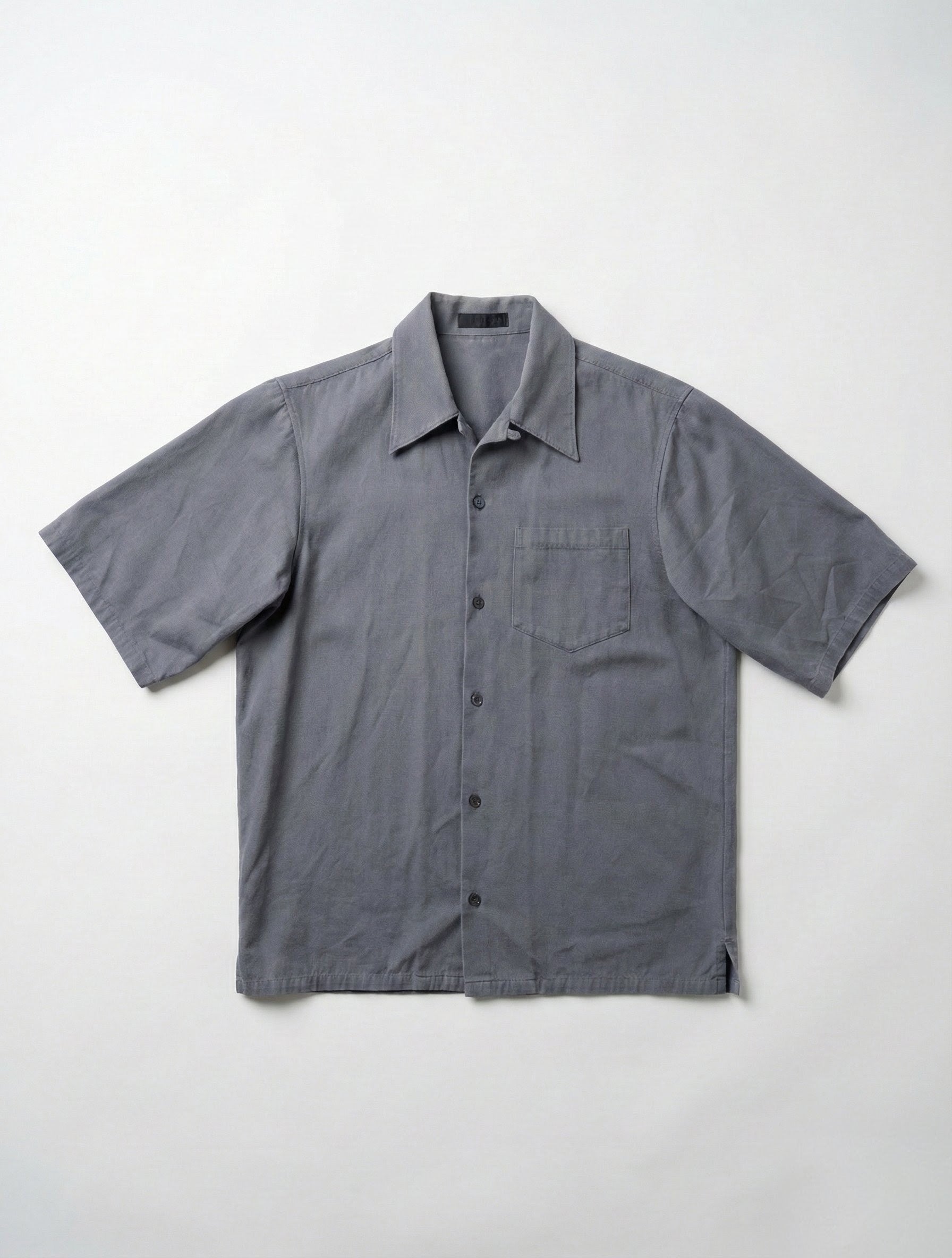 Prada Structured Collar Short Sleeved Shirt