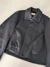PET-TREE-KOR SS24 Helicteres Isora Textured Wool-Blend Blouson Jacket