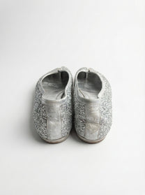 Maison Margiela Silver Glitter Tabi Ballet Flats