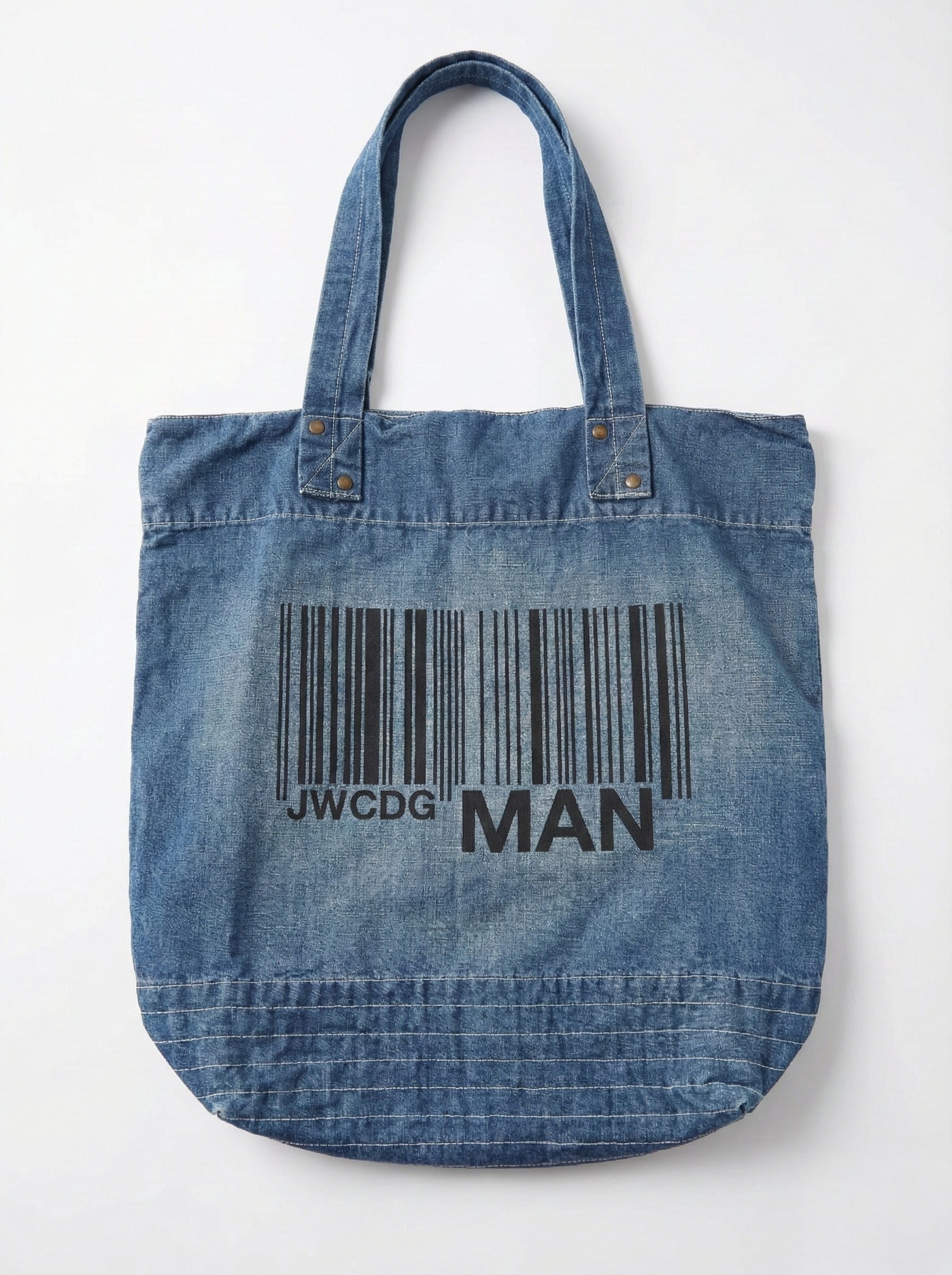 Junya Watanabe Comme Des Garcons Man Barcode Denim Tote