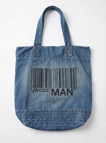 Junya Watanabe Comme Des Garcons Man Barcode Denim Tote