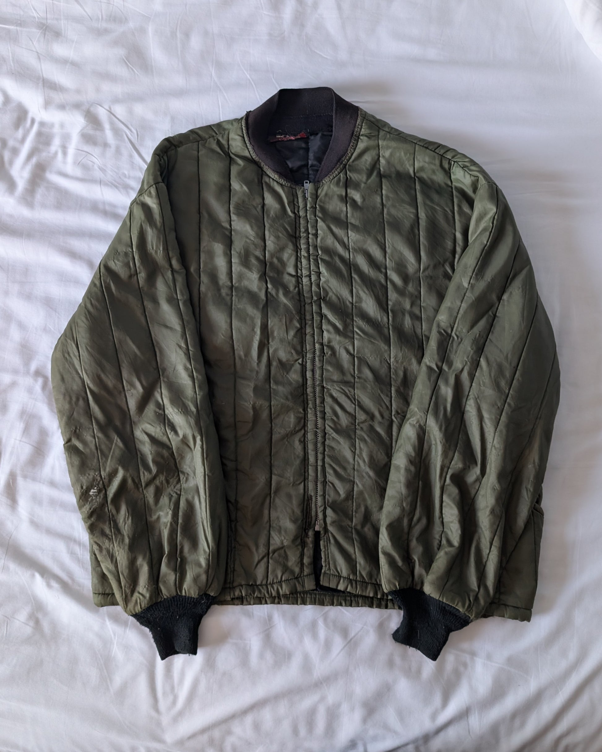 Vintage 1970s Military Padded Liner Jacket