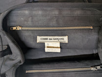 Comme des Garcons Logo Cotton Canvas Travel Duffle Bag 1990's