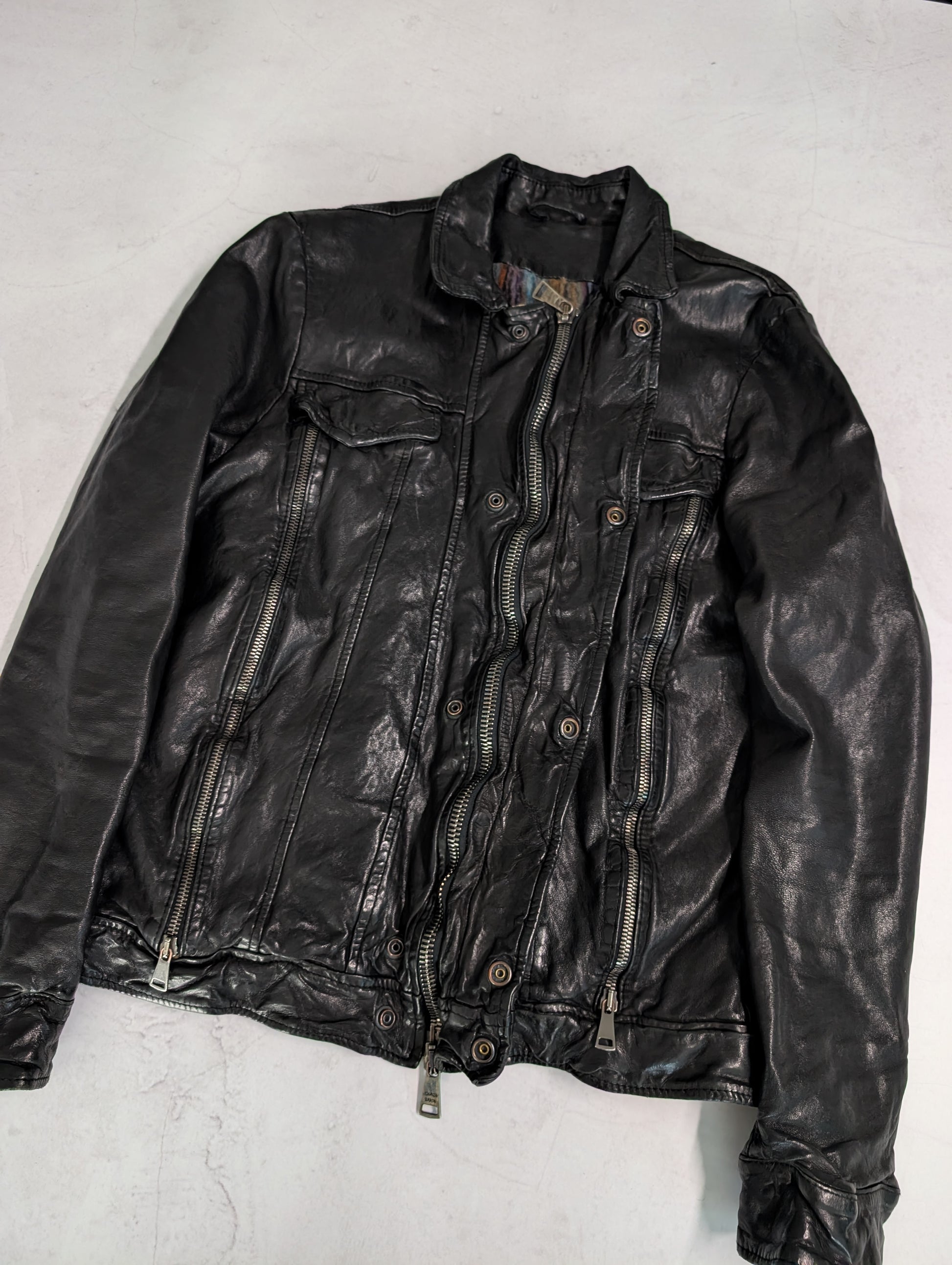 Giorgio Brato Lambskin Trucker Jacket