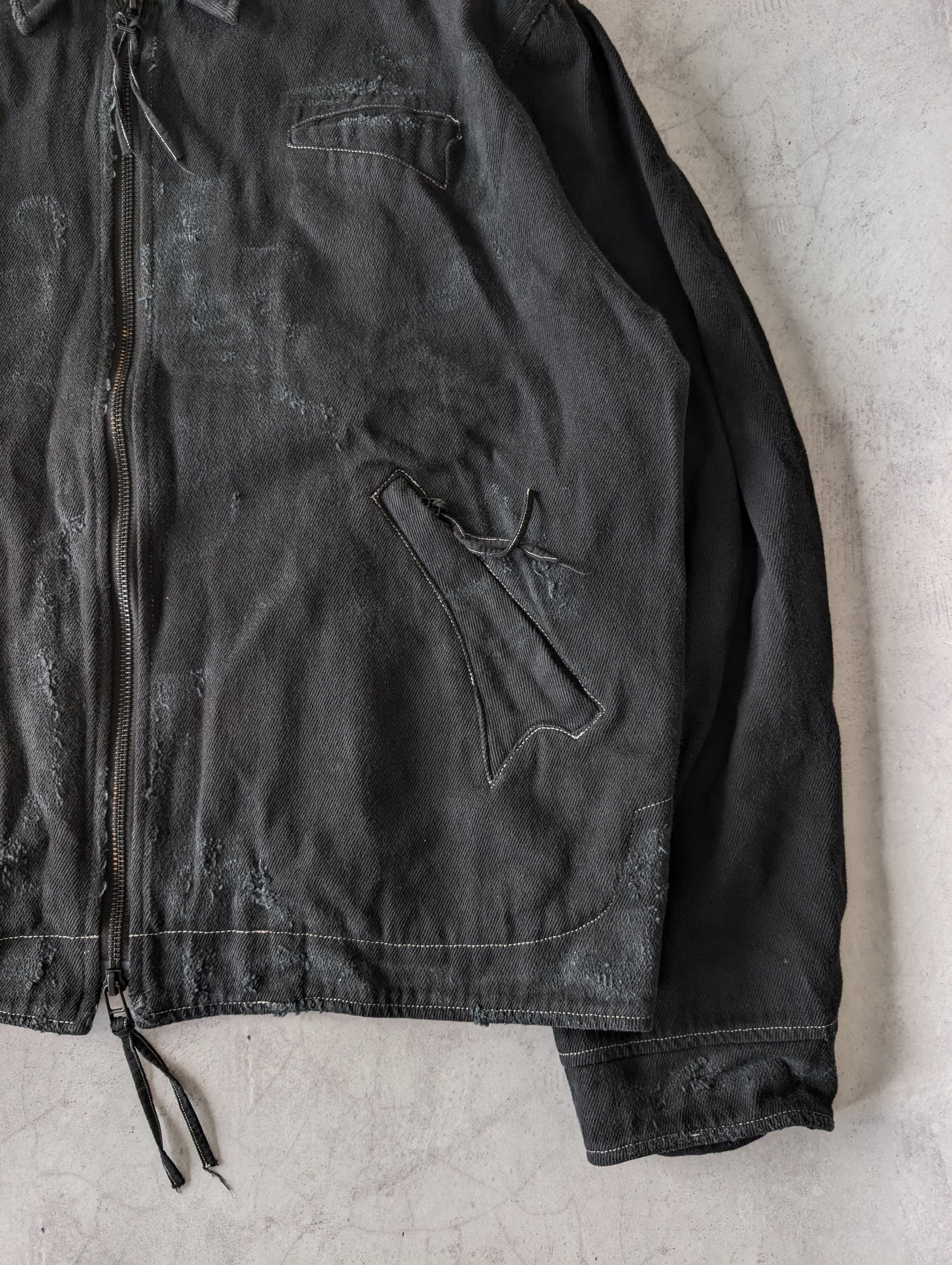 Troubled Waters Distressed Cotton Blouson