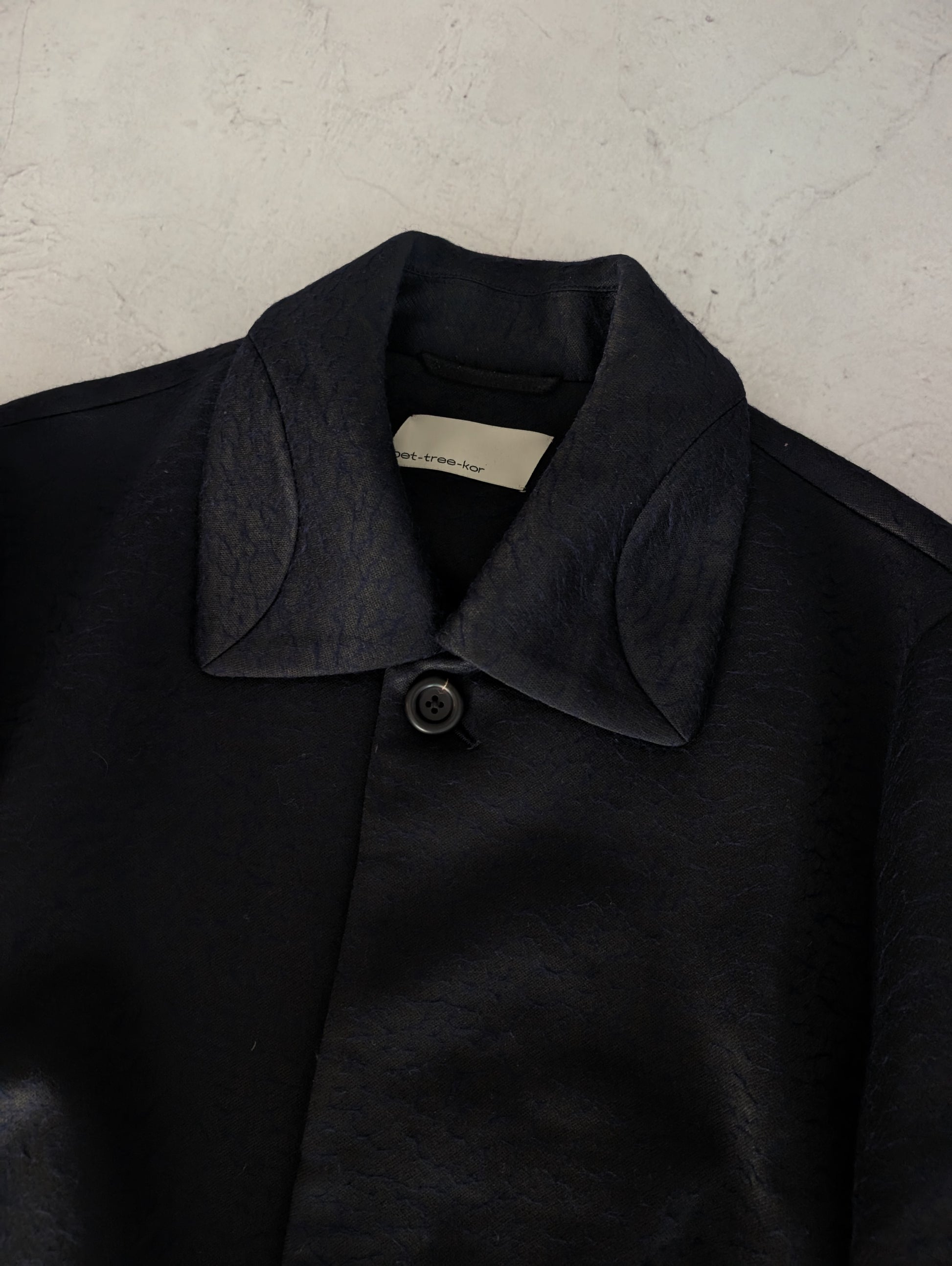 PET-TREE-KOR SS24 Helicteres Isora Textured Wool-Blend Blouson Jacket