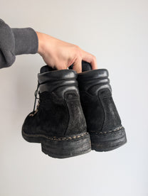Guidi 19 Black Reverse Leather Hiking Boots