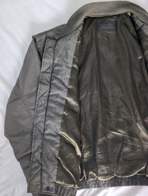Vintage 90s USN WEP Padded Flight Jacket Olive XL