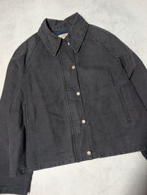 90's Armani Jeans Stone Washed Linen Blouson Jacket