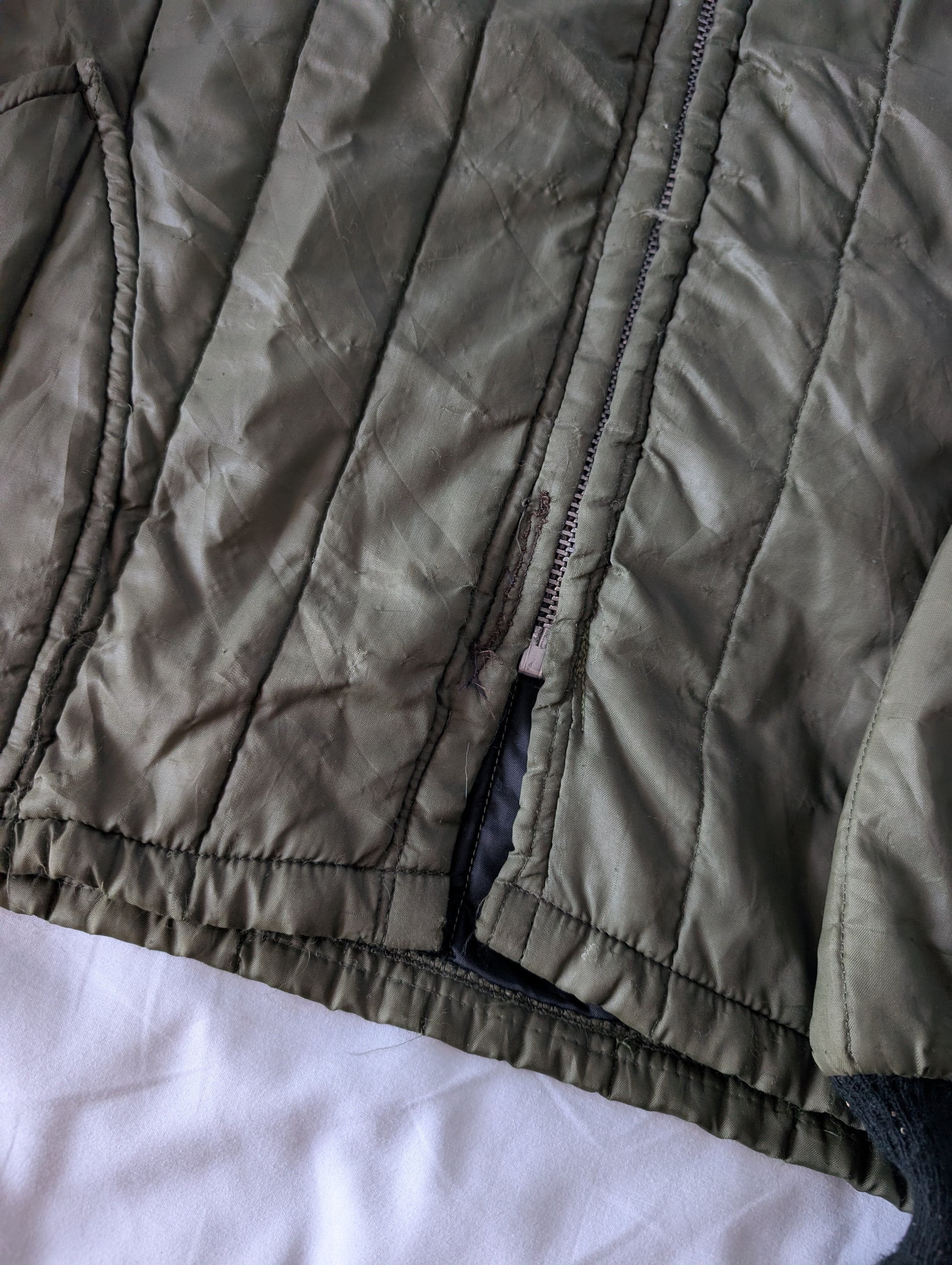 Vintage 1970s Military Padded Liner Jacket
